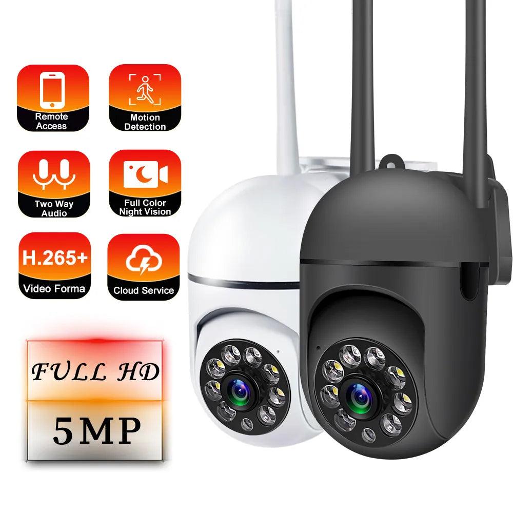 5G Wifi Camera: Complete Outdoor Security Solution  ourlum.com White Camera EU plug 