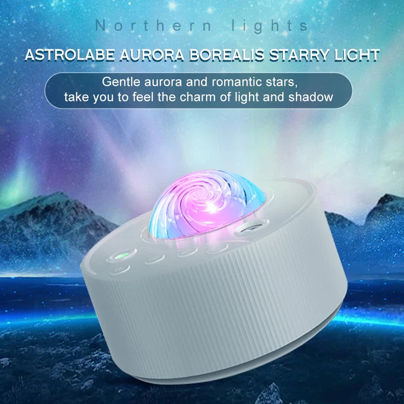Northern Lights Galaxy Projector Aurora Star Projector Night Light Built-in Music Projection Lamp for Bedroom Decor Kids Gift  ourlum.com   