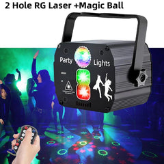 ALIEN RGB Laser Light Projector: Portable Party Lamp with Remote