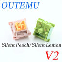 Outemu Silent Peach & Lemon V2 Mechanical Keyboard Quiet Linear Tactile