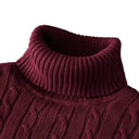 Men's Winter Turtleneck Wool Sweater Stylish Cozy Pullover