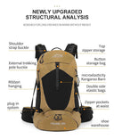 Mountaineering Backpack 35 Liters Men's and Women's Waterproof