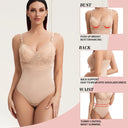 Lace Thong Bodysuit Shapewear for Women - Seamless Slimming & Tummy Control