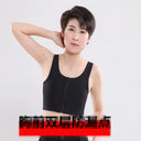 Chest Breast Binder Trans Crop Top Bandage Zipper Bra Tank