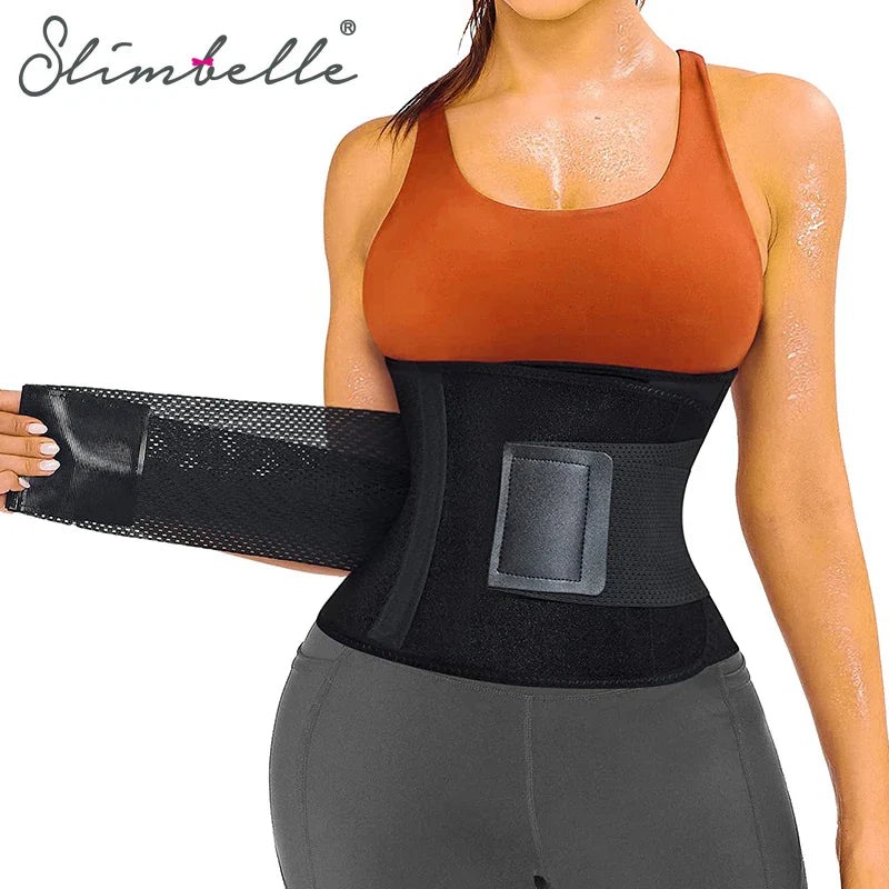 Waist Trainer for Women Waist Trimmer Back Support Belt Sweat Wrap Weight Loss Fitness Gym Sport Sauna Workout Body Shaper