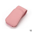 Sleek PU Leather Car Sunglasses Holder Clip Compact Organizer