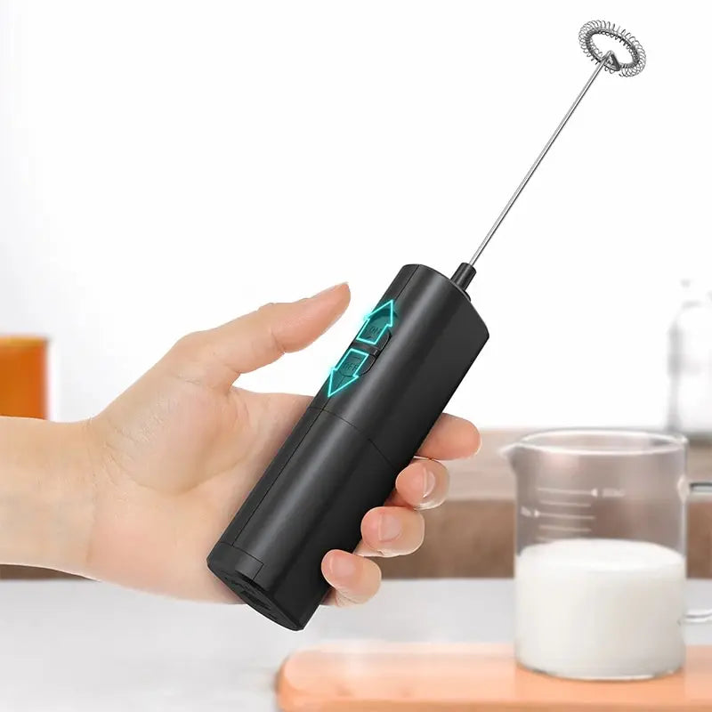 Electric Milk Frother Portable Mini Handheld Fast Foamer Coffee Cappuccino Whisk Mixer Food Blender