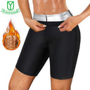 High Waist Sauna Compression Shorts for Women Slimming Shaper