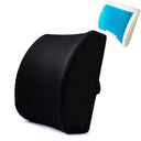 Lumbar Support Backrest Pillow Office Chair Gel Foam Strap