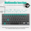 Wireless Multi-Device Keyboard for Laptop PC TV iPad