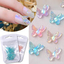 Auroras Butterfly 3D Nail Art Jewelry Unique Acrylic Beads Kit