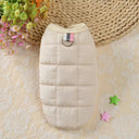 Winter Dog Coat Jacket for Small Dogs - Windproof & Padded Warmth  ourlum.com Beige XS 