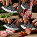 Versatile Forged Chef's Cleaver & Utility Knife Set