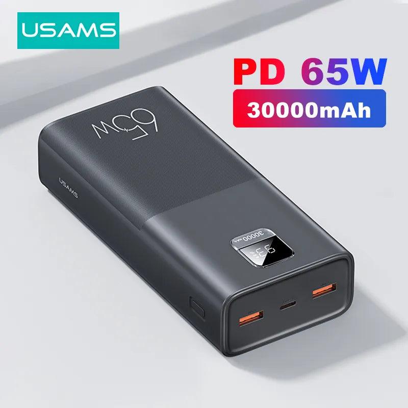 USAMS Power Bank: Ultimate Portable Charger with Fast Charging  ourlum.com   