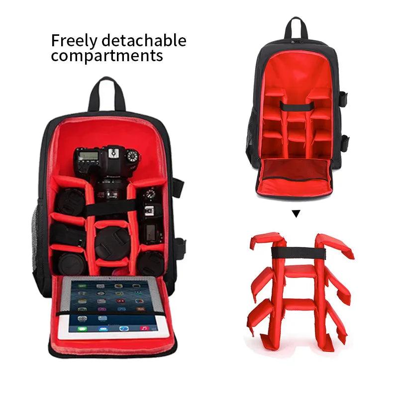 Lightweight Waterproof SLR Camera Backpack for Nikon, Canon, and SONY with Large Capacity and Multi-Functional Design