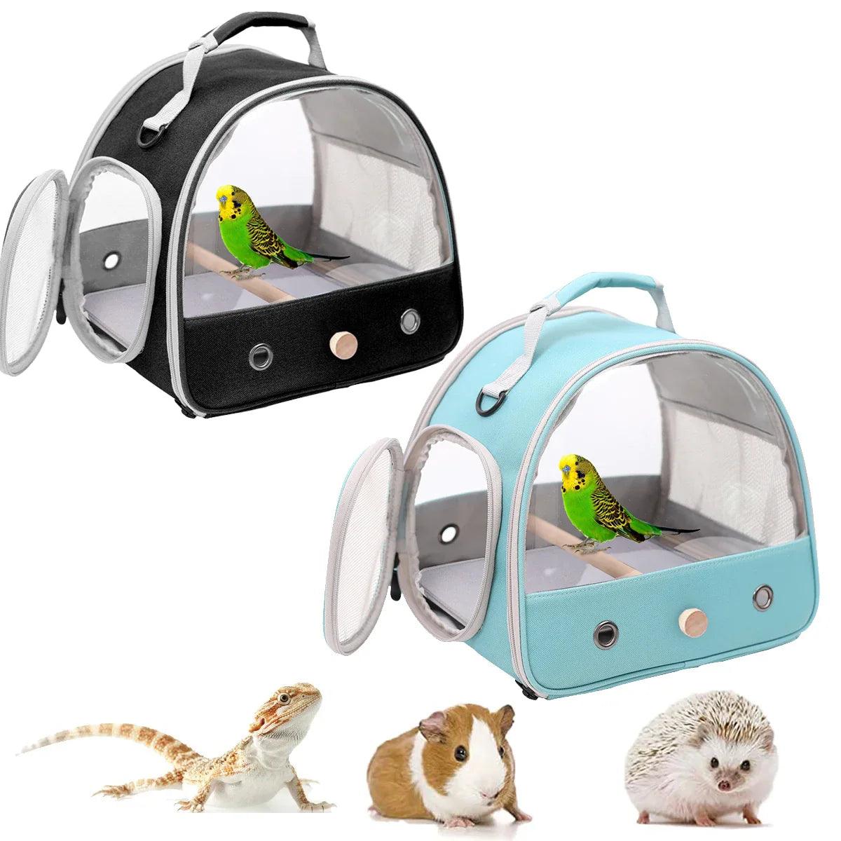 Clear Bird Parrot Transport Carrier Bag: Travel with Style & Ease  ourlum.com   