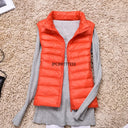 2023 New Women Sleeveless Slim Ultra Light Down Jacket