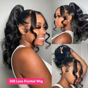 Luxurious Body Wave 360 Lace Frontal Wig for Women