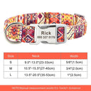 Large Dog Collar: Personalized Cute Print Nylon Pet Collar for Small, Medium, Large Dogs  ourlum.com 337 purple S 