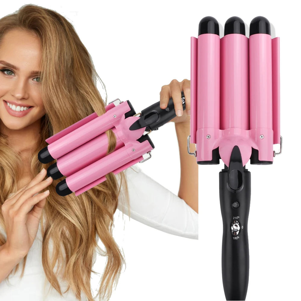 Professional Hair Curling Iron Ceramic Triple Barrel Hair-Curler Irons Hair Wave Waver Styling Tools Hair Styler Wand for Woman