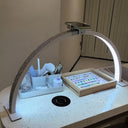 Beauty Salon Half Moon Lamp with Holder Nail Painting Desktop Arch Curved Ring Led Manicure Nail Art Eyelash Light  ourlum.com   