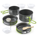 Portable Aluminum Camping Cookware Set for Hiking BBQ Picnic