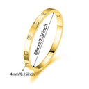 European American Stainless Steel Cross Pattern Bracelet Women Men Gold Silver Couple Gift