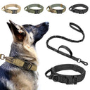 Military Tactical Dog Collar with Durable Nylon Lead & Breakaway Leash  ourlum.com   