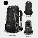 50L Hiking Backpack Waterproof Camping Pack with Shoe Compartment