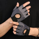 Summer Half Finger Gloves Ice Silk Breathable Gym Fitness