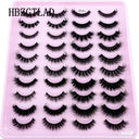 5-14Pairs Fluffy Lashes 10-25mm 3D Mink Lashes Long Thick Natural False Eyelashes Wholesale Lashes Vendors Makeup Mink Eyelashes  ourlum.com 20 pairs HD-A12  