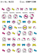 Adorable Cartoon Hello Kitty Nail Sticker Set for Nail Art