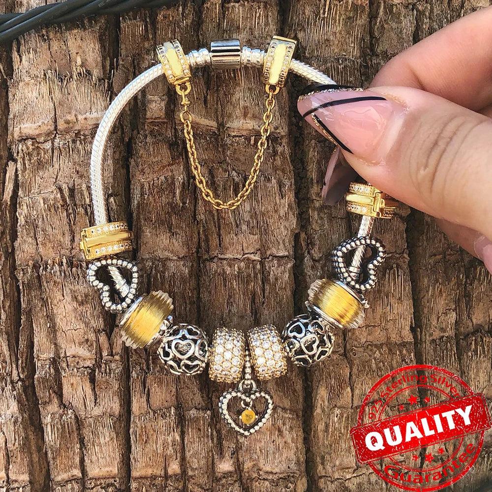 Colorful Heart Murano Glass Charm - Sterling Silver Pandora Jewelry Piece  ourlum.com   