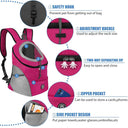 Dog Pet Backpack Carrier For Hands-Free Outdoor Adventure