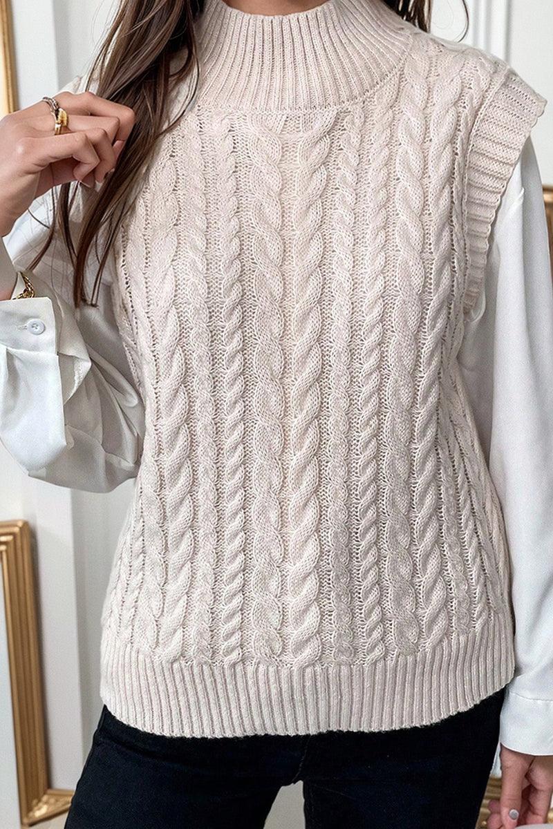 Fashion round Neck Pullover Sleeveless Sweater Women's 2024 Fall and Winter New Arrival Loose and Warm Woolen Ladies' Vest T-shirt  ourlum.com   