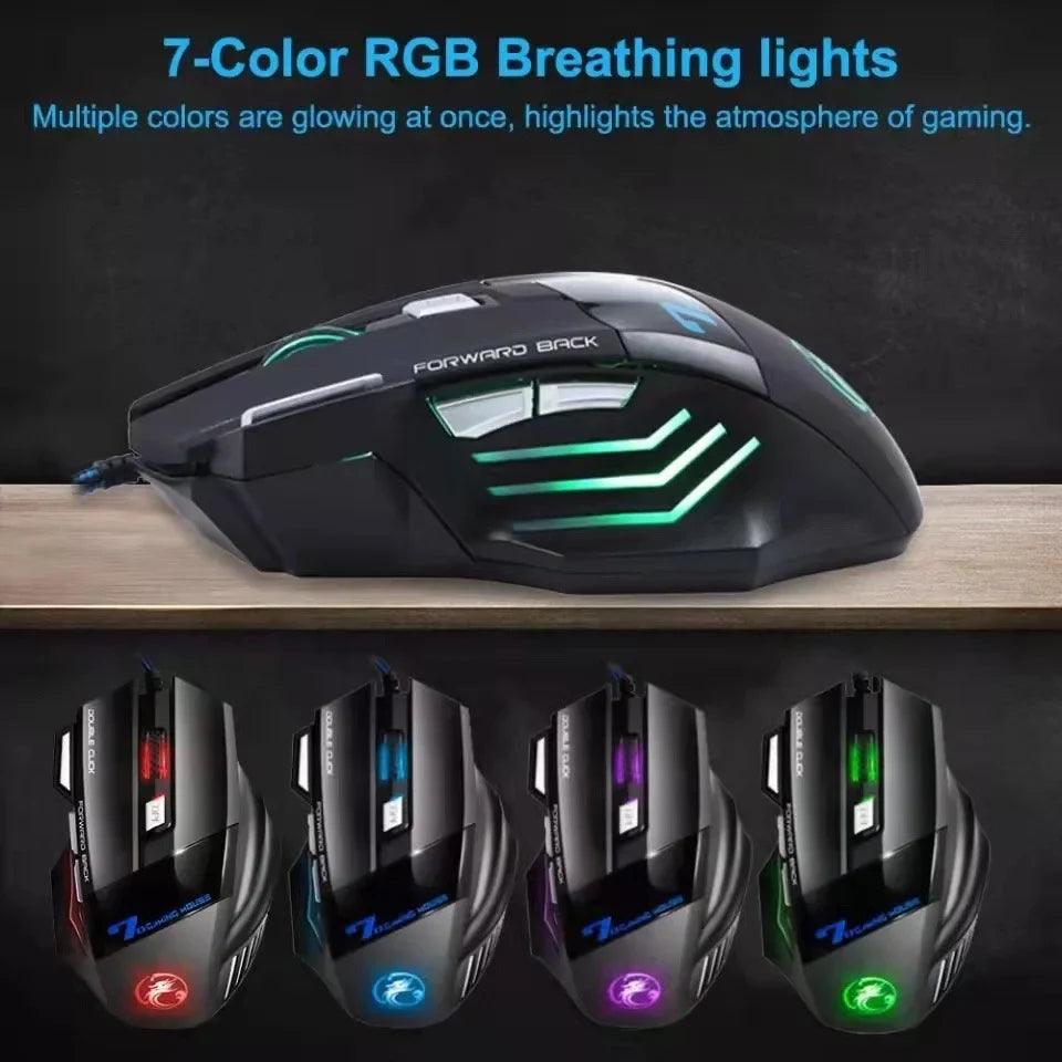 X7 Gamer Mouse: LED Gaming Experience with Customizable DPI  ourlum.com   