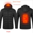 Smart Charging Down Cotton Jacket for Stylish Warmth