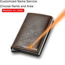 RFID Carbon Fiber Men's Wallet Personalized Security Style