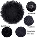 Afro Puff Kinky Curly Ponytail Hairpiece Clip-In Extensions