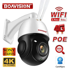 Smart AI Outdoor Security Camera with Night Vision, 30X Zoom & Two-Way Audio