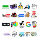 404 Network Error Cartoon Programming Sticker Pack - DIY Laptop Car Waterproof Decals  ourlum.com   