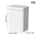 15/18L Smart Sensor Trash Can Waterproof Intelligent Touchless