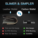 Metal Wallet for Men Ergonomics Design Money Clip Wallet