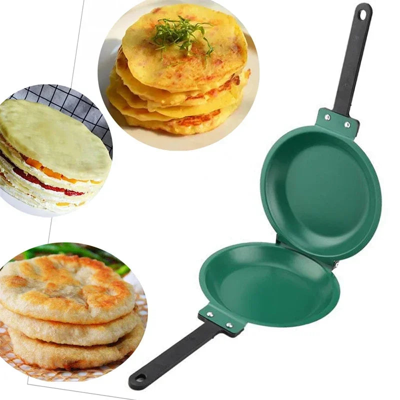 Double-Sided Non-Stick Pancake & Omelet Frying Pan for Kitchen Cooking