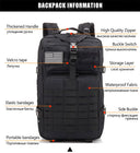 50L/35L/25L Tactical Backpack Men's Travel Large Capacity Rucksacks Men Waterproof Outdoor Sports Multi-functional Bags