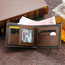 Classic Leather Mini Wallet: Stylish Compact Coin Holder