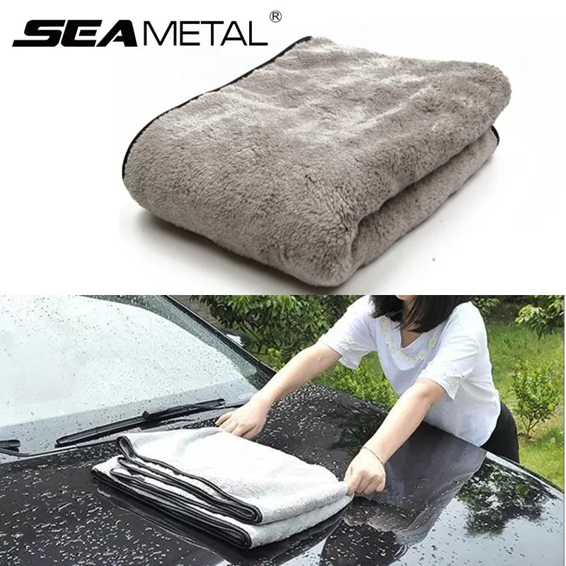 Ultra Absorbent Microfiber Car Cleaning Towel: Premium Quality Auto Cloth for Quick Drying  ourlum.com   