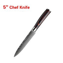 Laser Etched Stainless Steel Chef Cleaver Multi-Purpose Knife