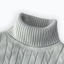 Men's Winter Turtleneck Wool Sweater Stylish Cozy Pullover