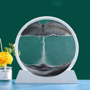 Deep Sea Sandscape Art: Mesmerizing Home Office Decor & Gift  ourlum.com White Base-Black 12 inch 